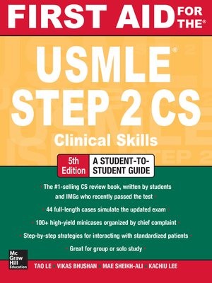 cover image of First Aid for the USMLE Step 2 CS